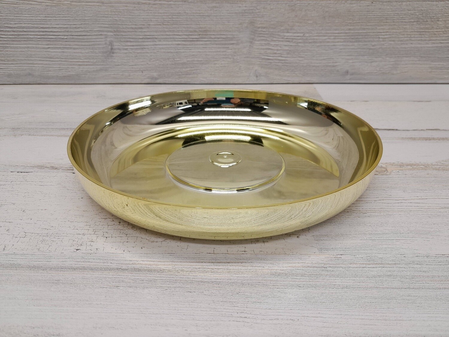 9.75&quot; Designer Dish 1.5&quot; Deep Gold