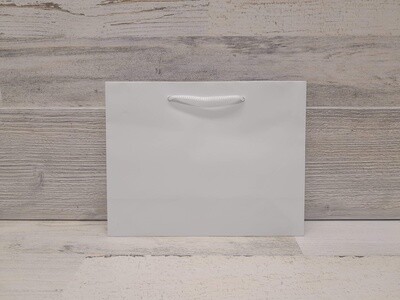 9&quot;x3.5&quot;x7&quot; Matte Gift Bag White