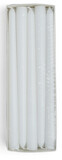 10pc 10&quot; Unscented Taper Candles White