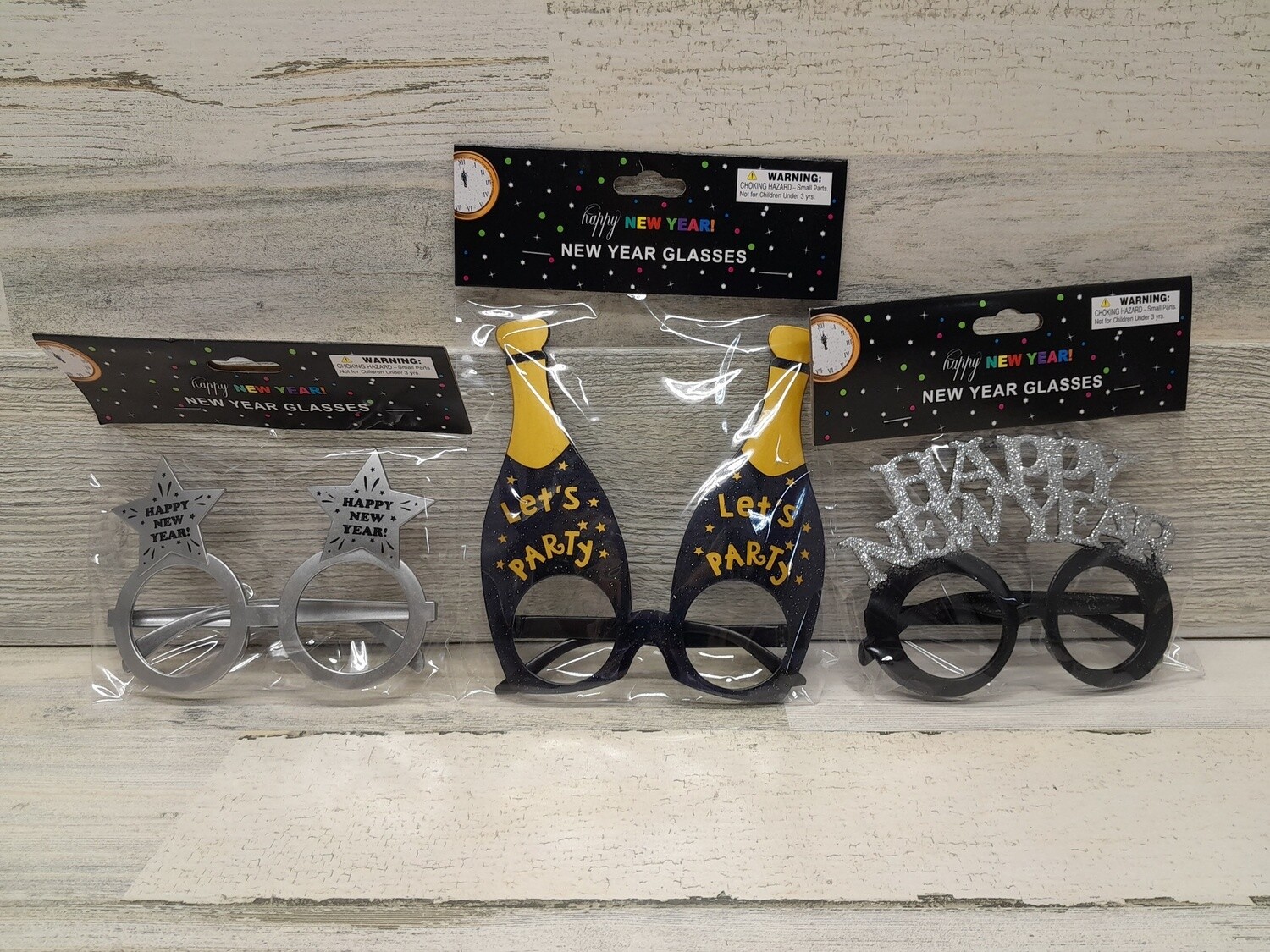 Happy New Year Glasses Assorted