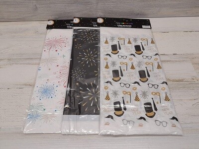 54&quot;x108&quot; New Years Table Cover Assorted