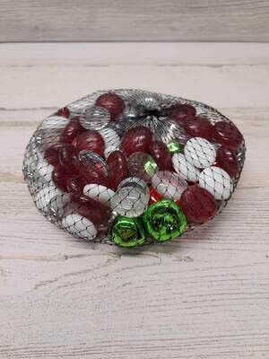Floral Gems/Jingle Bells Red/White/Green Floral Gems/Jingle Bells Red/White/Green