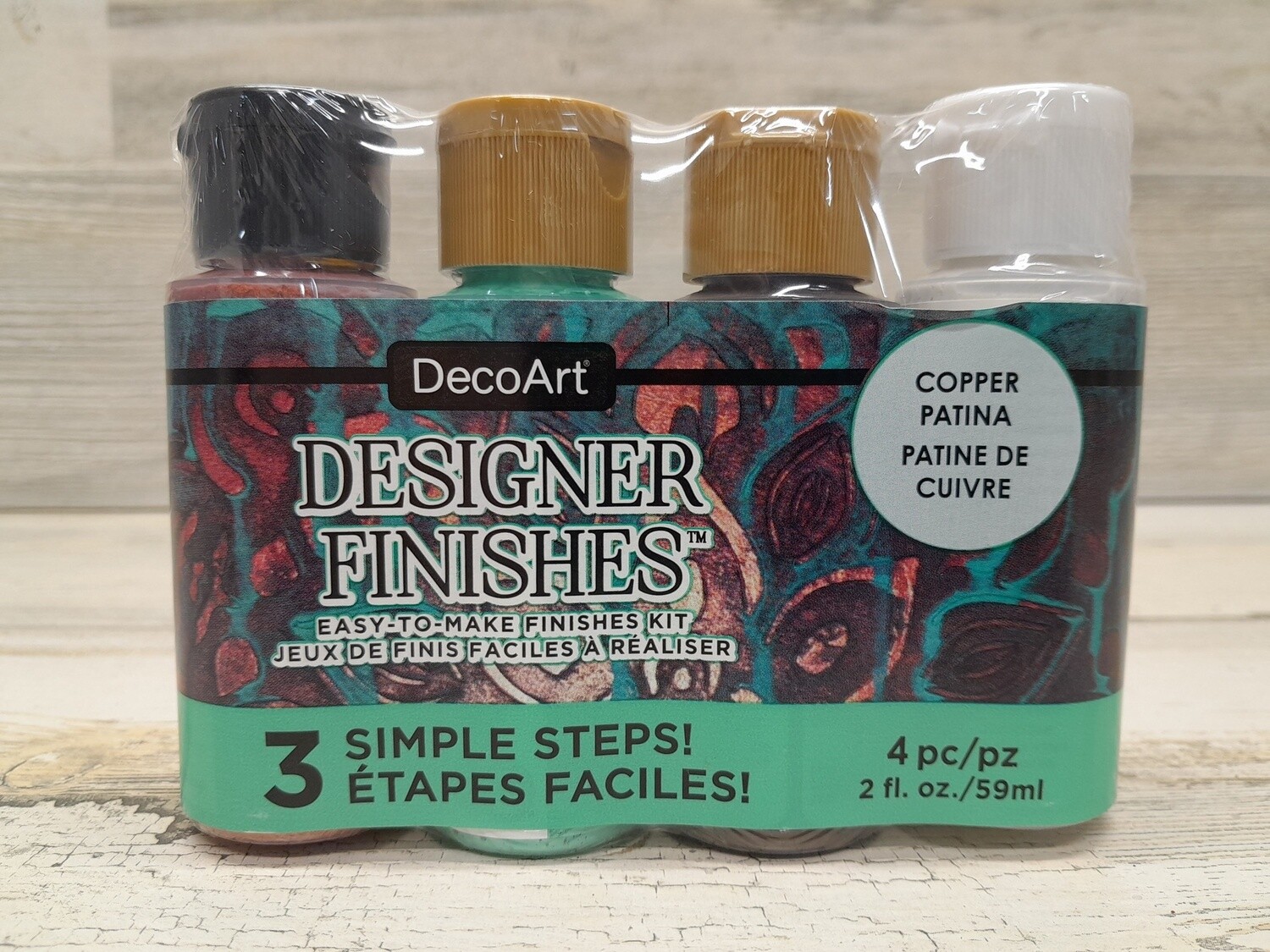 4pc 2oz Paint Copper Patina