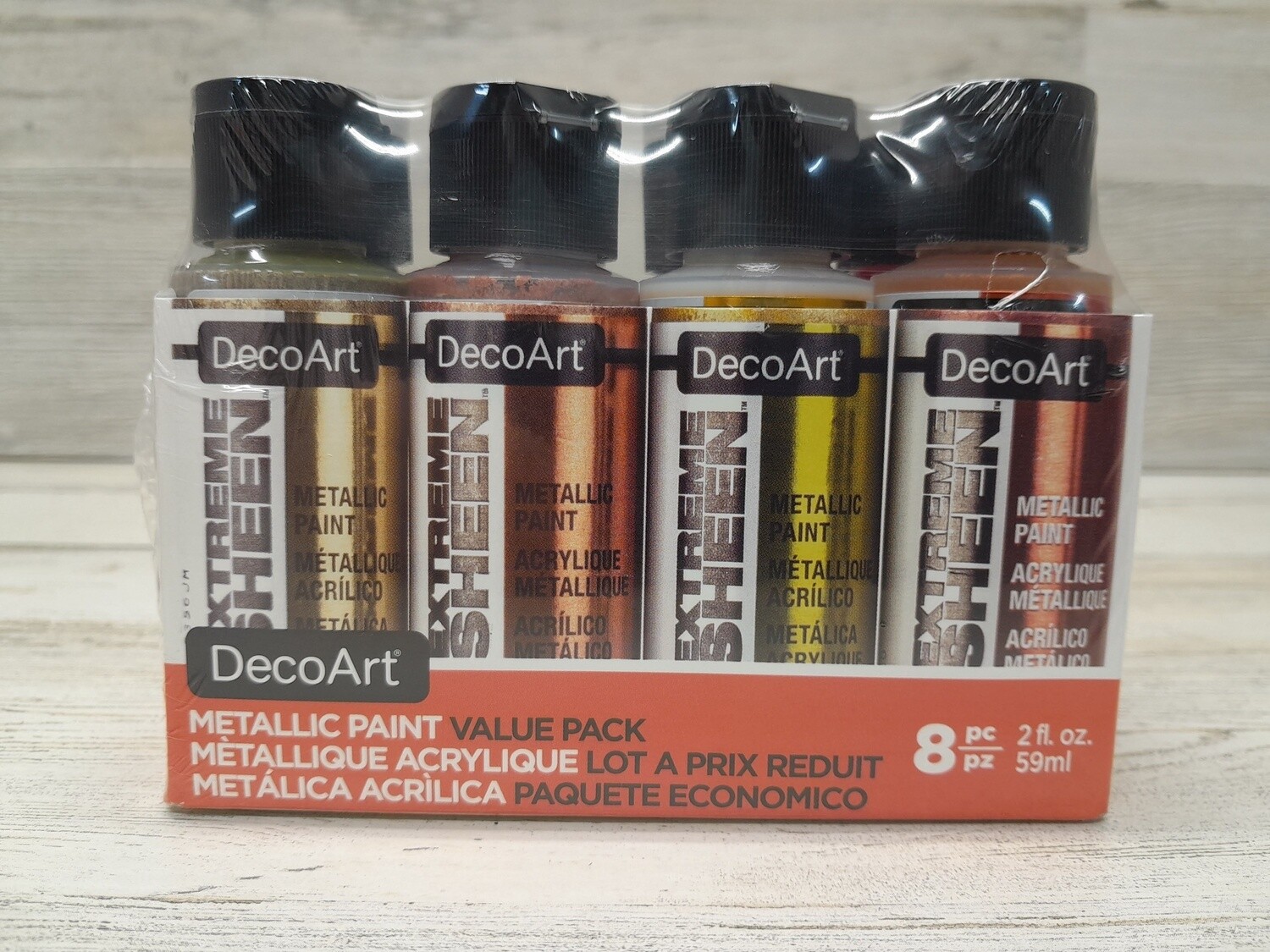 8pc 2oz Metallic Paint Extreme Sheen