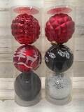 *3pc 150mm Ball Ornaments Assorted