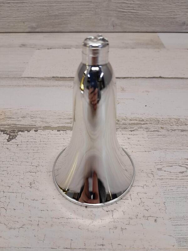 4&quot; Plastic Vacuum Plated Bell Silver