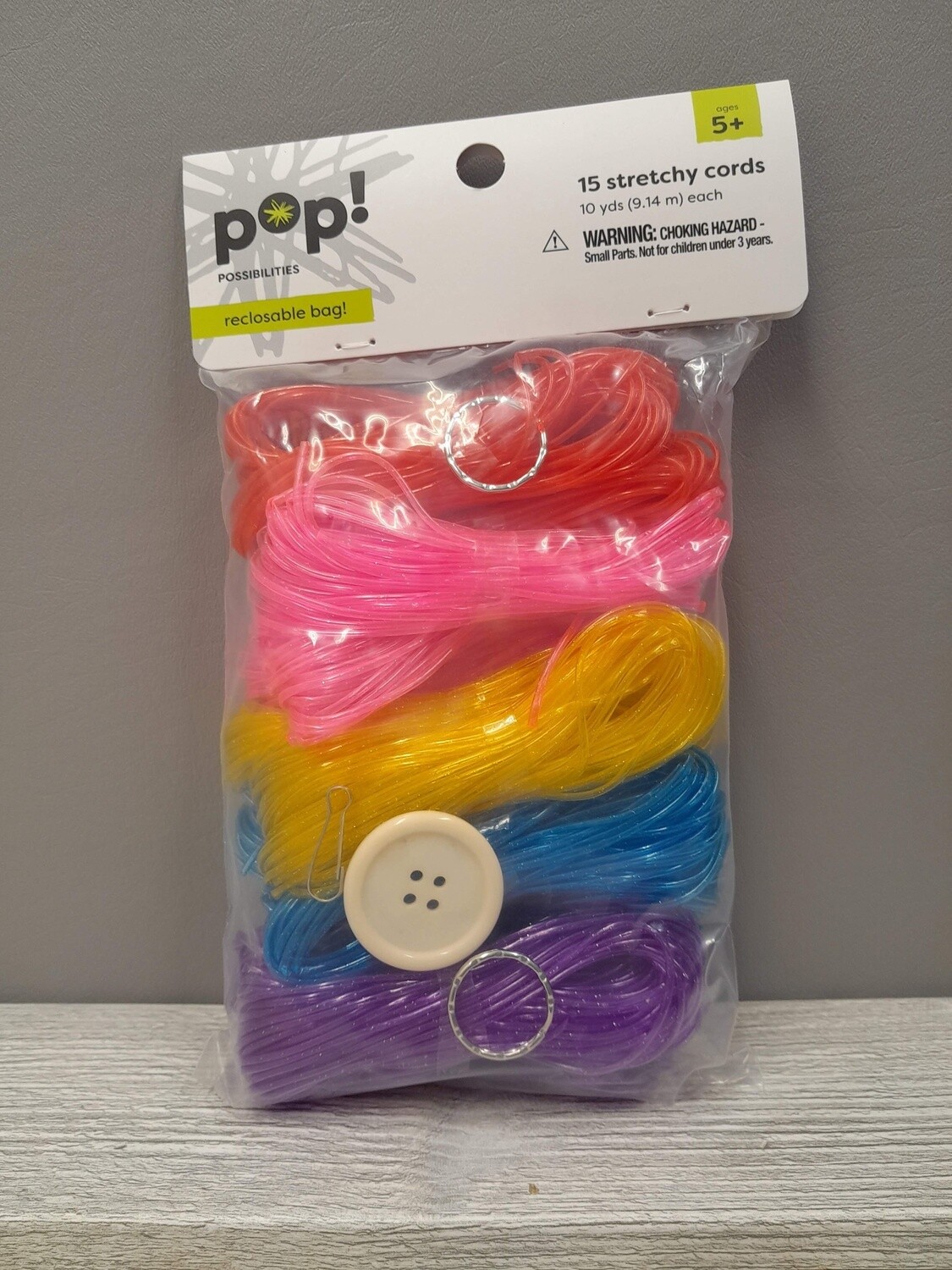 15pc Glitter Stretchy Cord Kit