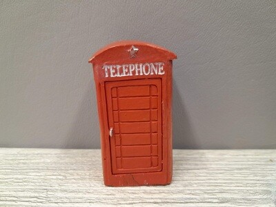 1.25" Phone Booth Red