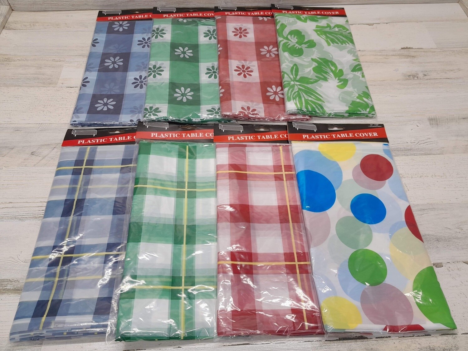 54"X108" PICNIC TABLECOVER ASSORTED