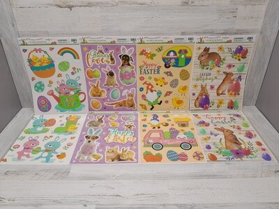 EASTER WINDOW CLINGS ASSORTED
