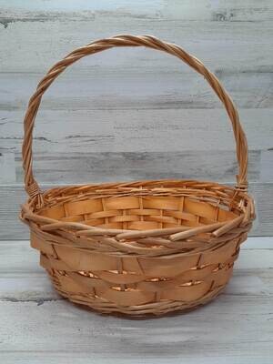 Single Handle Round Basket Natural (#3)