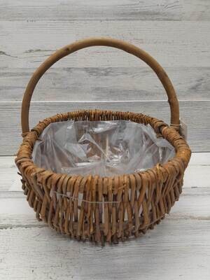 Single Handle Oval Basket With Liner 19798 (MD)