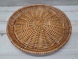 *15&quot; Wicker Tray Natural