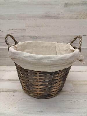 Double Handle Round Basket With Fabric Liner 8795403 (MD)