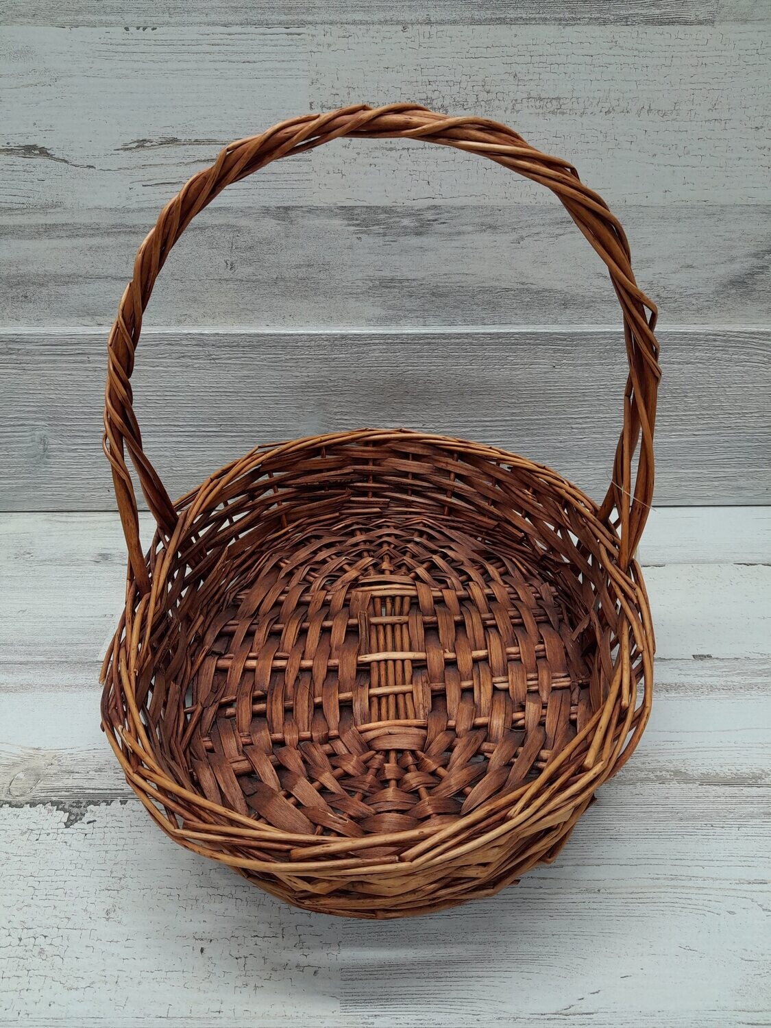 Single Handle Oval Basket  Dk. Brown (#2)