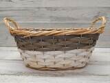 Double Handle Oval Basket With Liner 8782503 (MD)