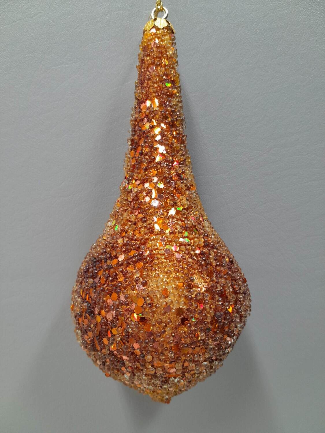 7.25&quot; Teardrop Ornament Copper