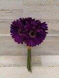 10.5&quot; Gerbera Daisy Bouquet x9 Purple