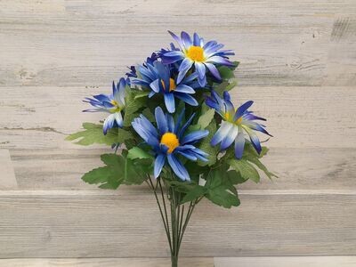 18&quot; Daisy Bush x11 Blue