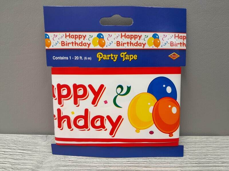 20&#39; Happy Birthday Party Tape