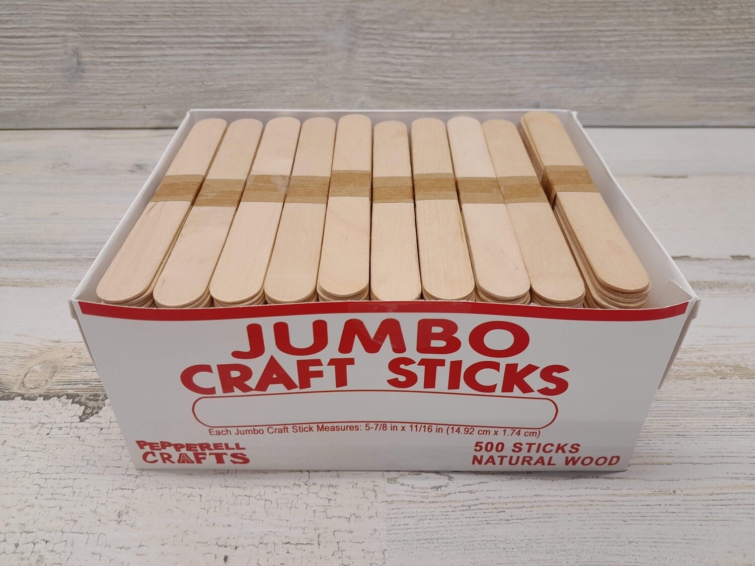500pc 5-7/8x11/16 Jumbo Craft Sticks Natural