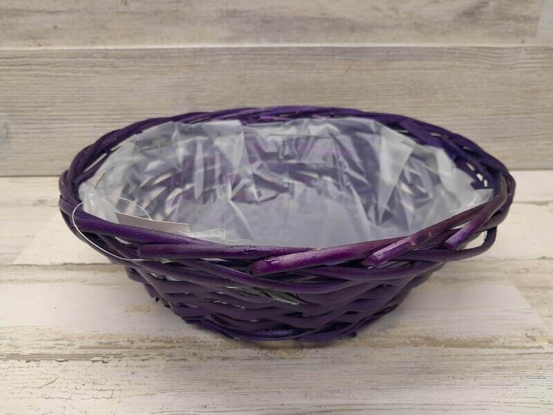 Round Basket With Liner Assorted 04512