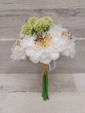 8.5&quot; Scabiosa Bundle x7 Cream/Green