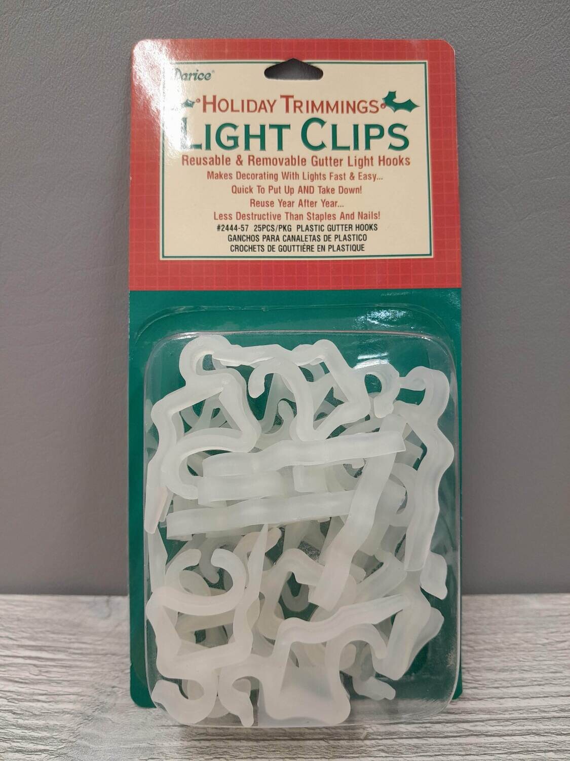 25pc Gutter Light Hooks