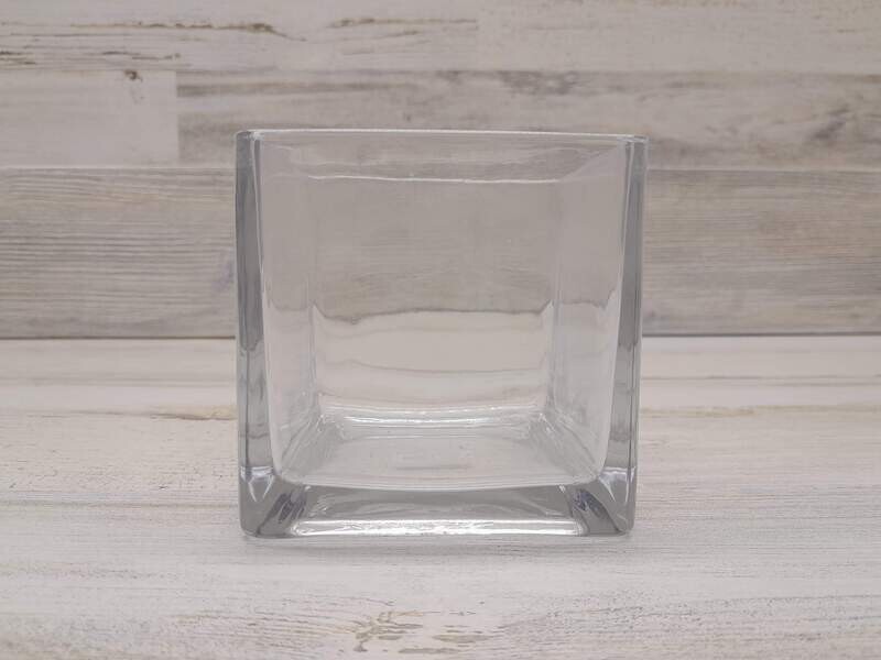 4&quot;x4&quot;x4&quot;  Cube Vase (Glass)