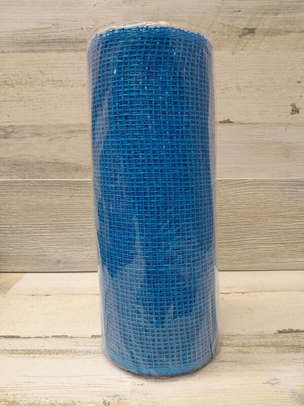 10&quot;x10yd Poly Burlap Mesh Blue