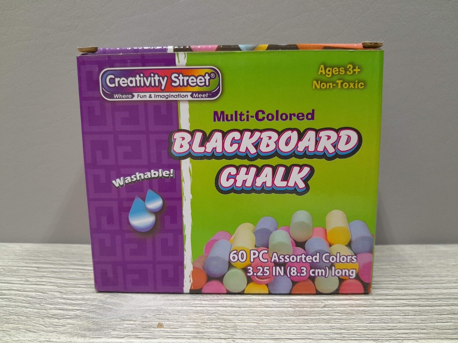 60pc 3.25&quot; Chalk Multi