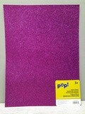 9&quot;x12&quot; 2mm Glitter Foam Sheet Purple.