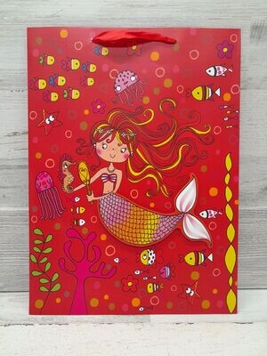 12&quot;x4.75&quot;x16.5&quot; B-Day Gift Bag Under The Sea