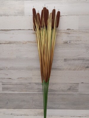 12pc 32&quot; Cattail Stems