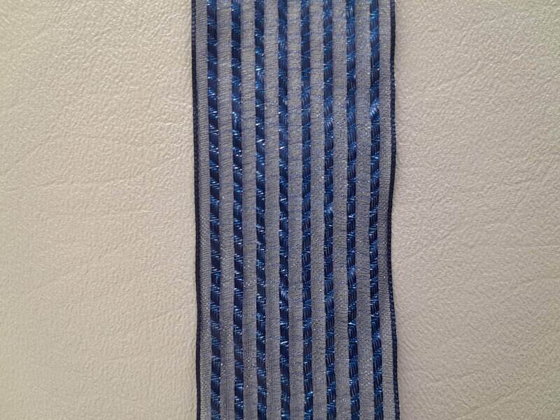 1.5&quot;x25yd Sheer/Satin Ribbon (Not Wired) Navy