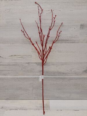 22&quot; Glitter Twig Bundle Red