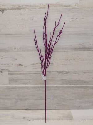 22&quot; Glitter Twig Bundle Purple