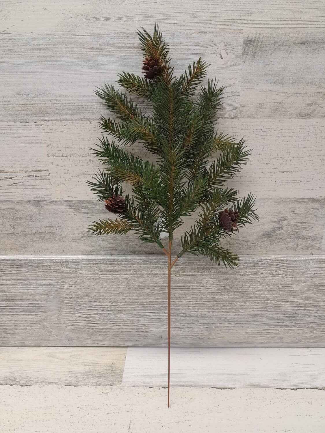 18&quot; Pine Spray w/Pinecones x9 Green