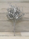 13&quot; Metallic Eucalyptus Bush x5 Silver