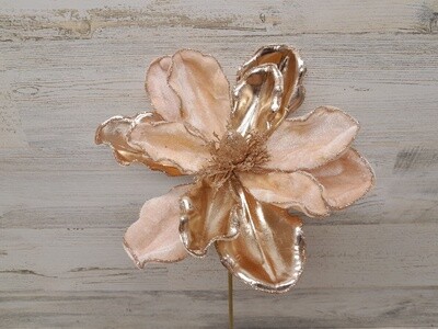 20&quot; Magnolia Bloom Pick w/9&quot; Head Rose Gold