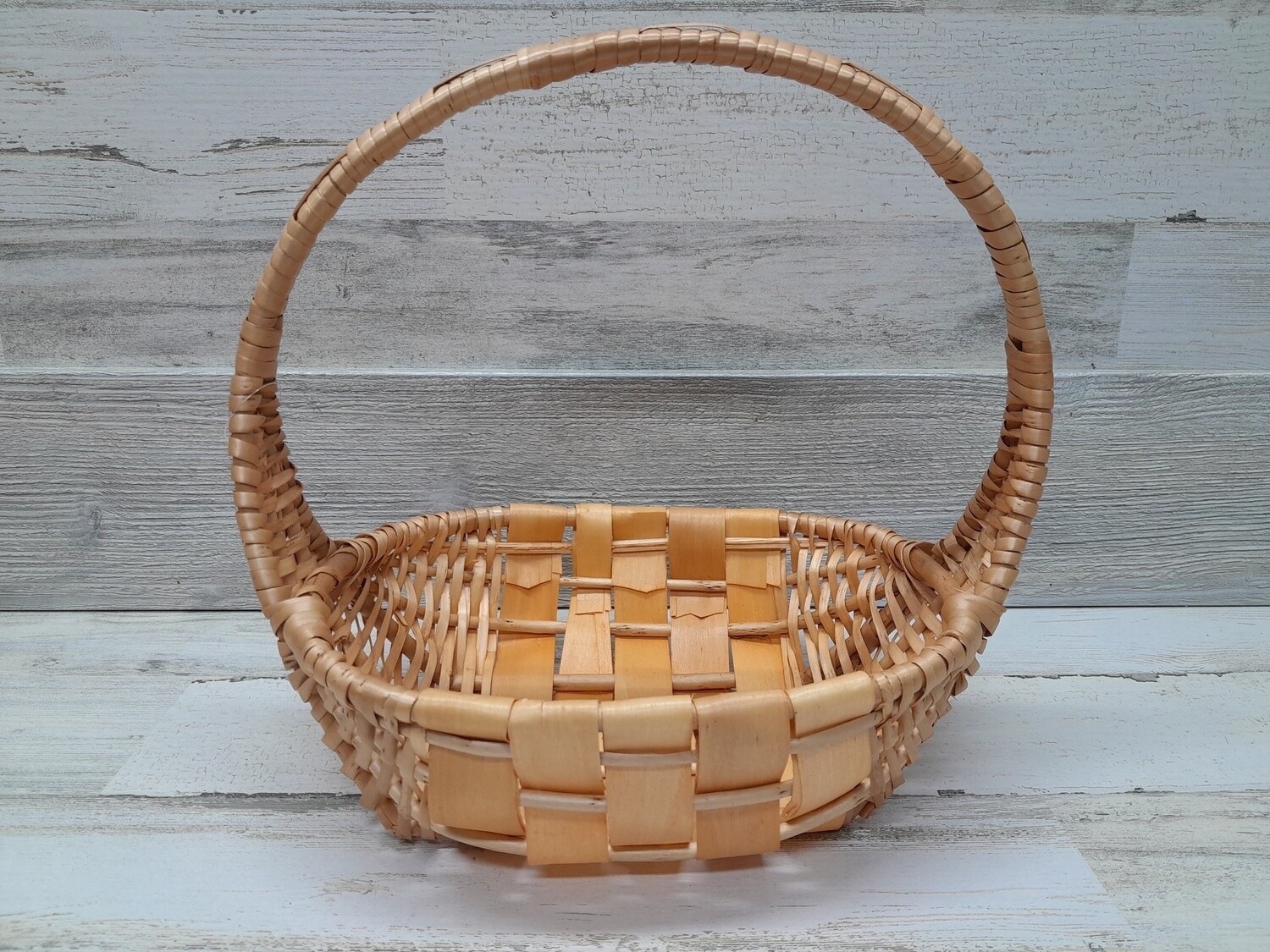 Single Handle Oval Basket Natural  (SM)