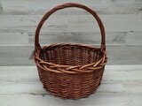 Single Handle Round Basket 8596 Dark Brown (XS)