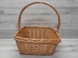 Single Handle Square Basket Natural 5596 (SM)