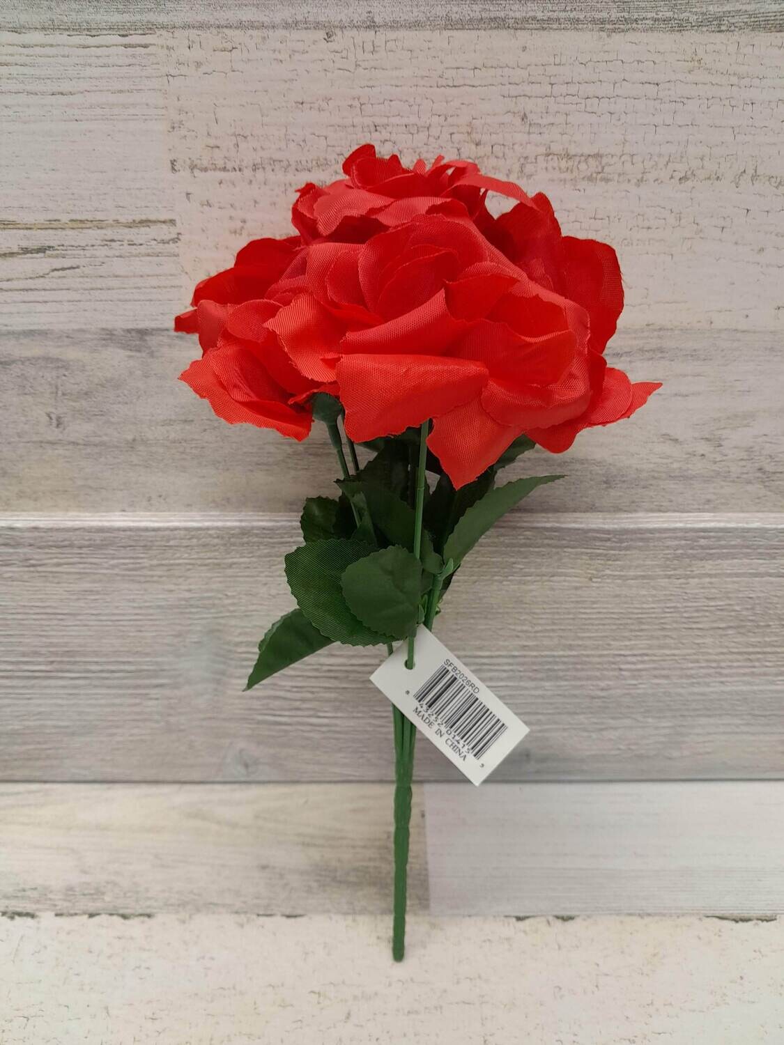 12&quot; Rose Bush x7 Red