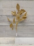 12&quot; Glitter Salal Leaf Gold