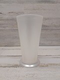 7.5&quot; Mint Julep Vase  4&quot; Opening Pearl White (Plastic)