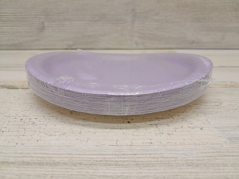 24pc 7&quot; Paper Plate Lavender