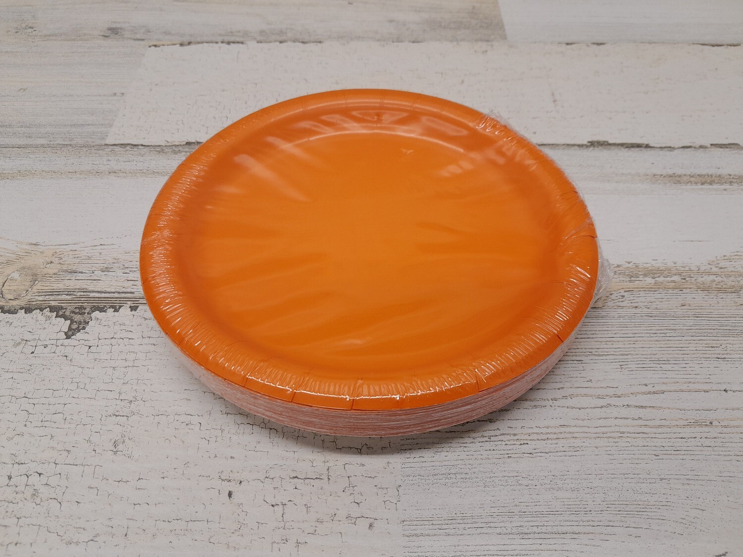 24pc 7&quot; Paper Plate Tangerine