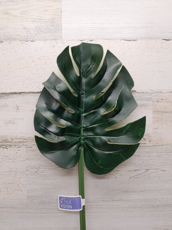 30&quot; Split Philodendron Leaf Spray Green