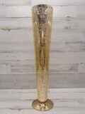 24&quot; Mercury Tapered Vase Gold (Glass)